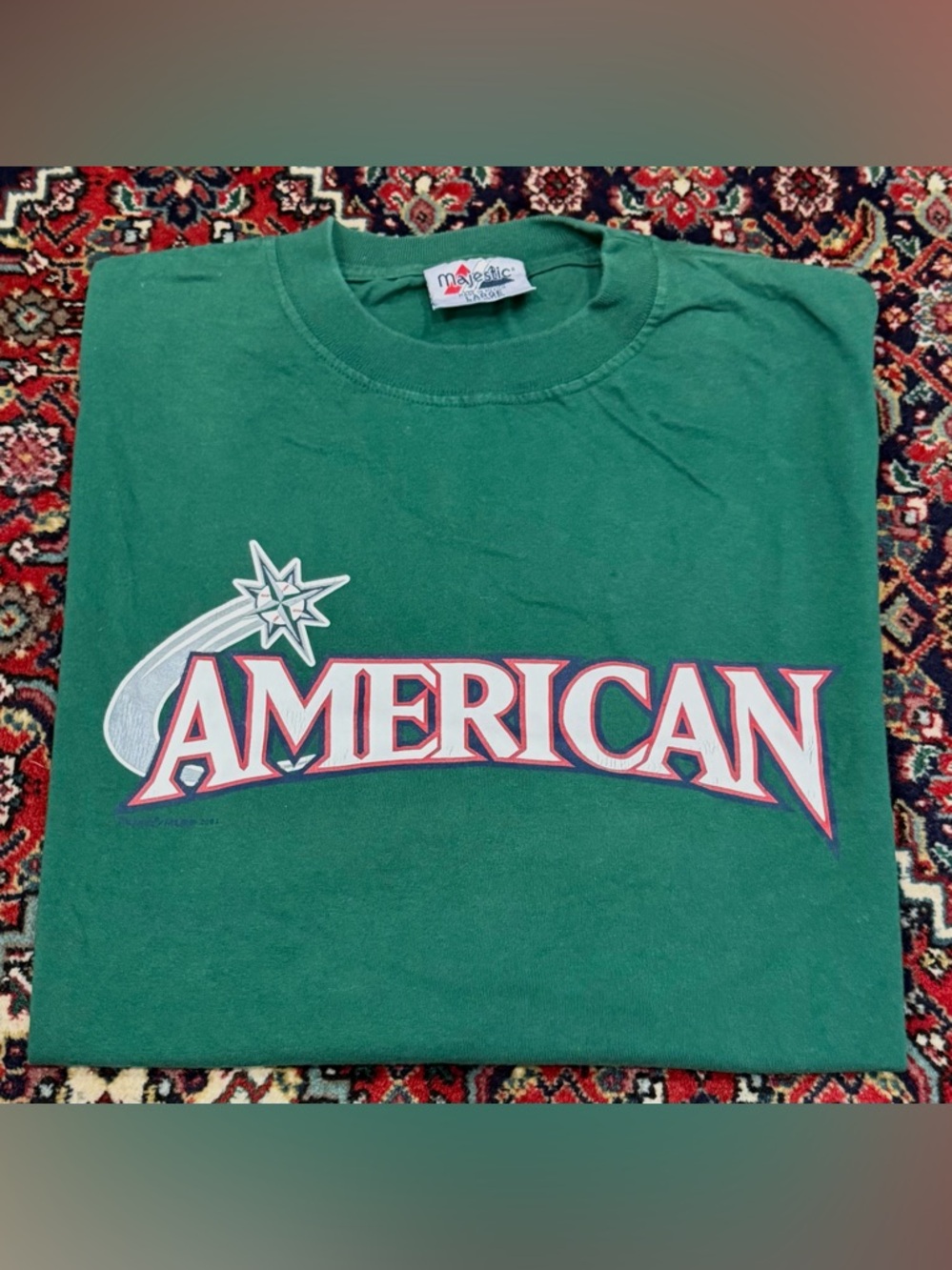 MAJESTIC AMERICAN ALL-STARS GAME 2001 SEATTLE ICHIRO 51 SIZE L